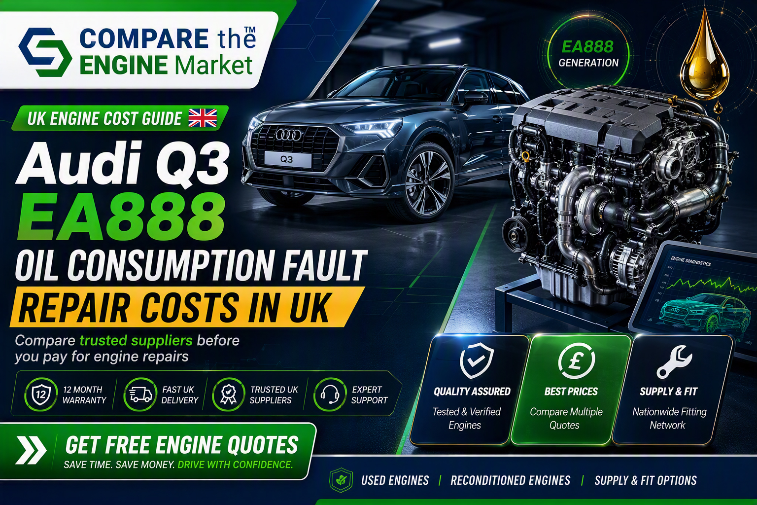 Reconditioned-Audi-Q3-Replacement-Engine-Cost-UK