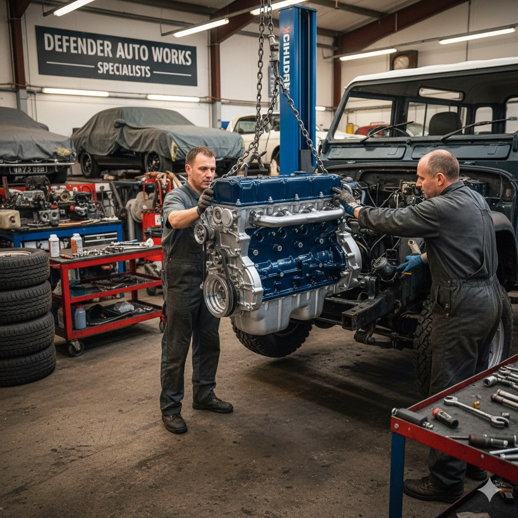 Reconditioned Land Rover Defender Engine Replacement Cost UK